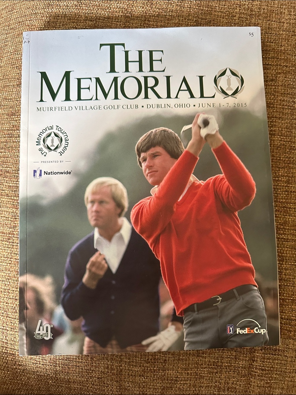 2015 Memorial Golf Tournament Program